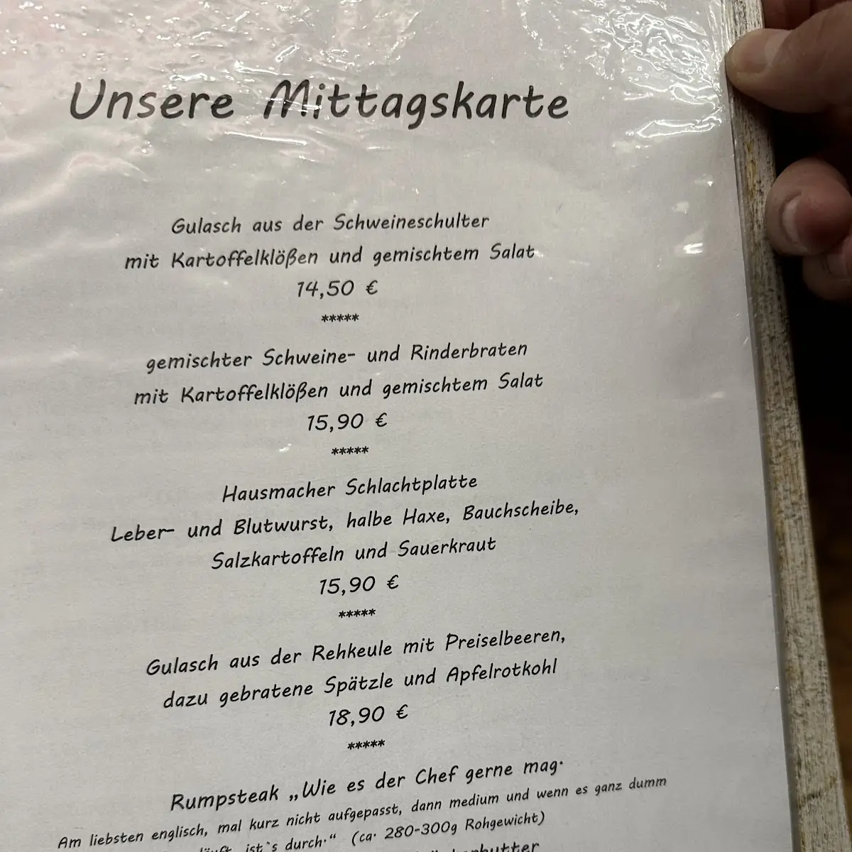 Speisekarte photo 5
