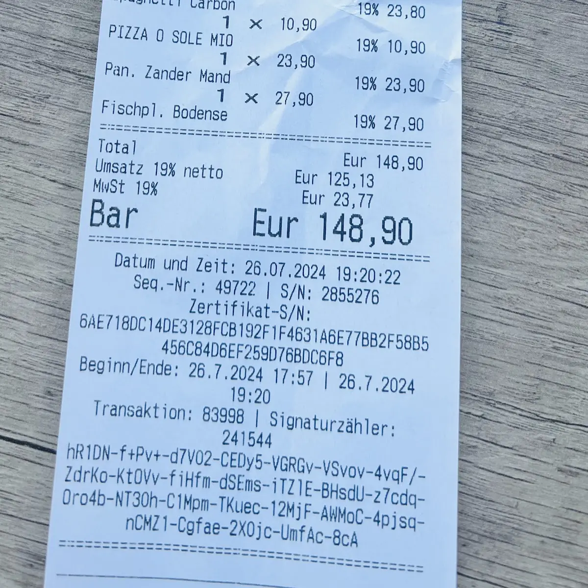 Speisekarte photo 2
