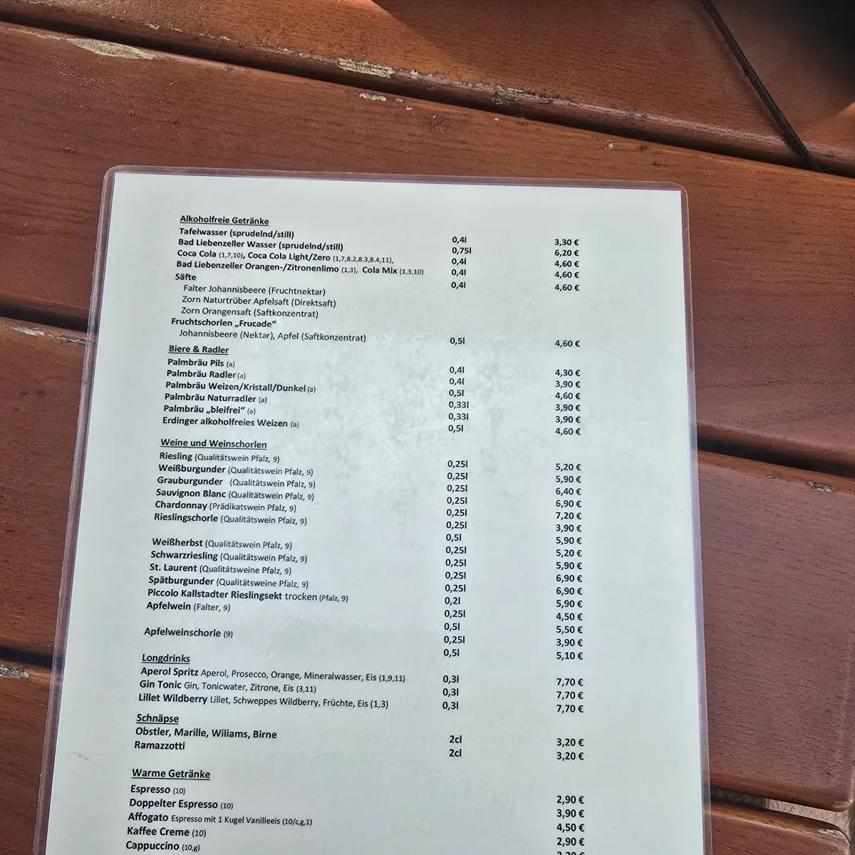 Speisekarte photo 2