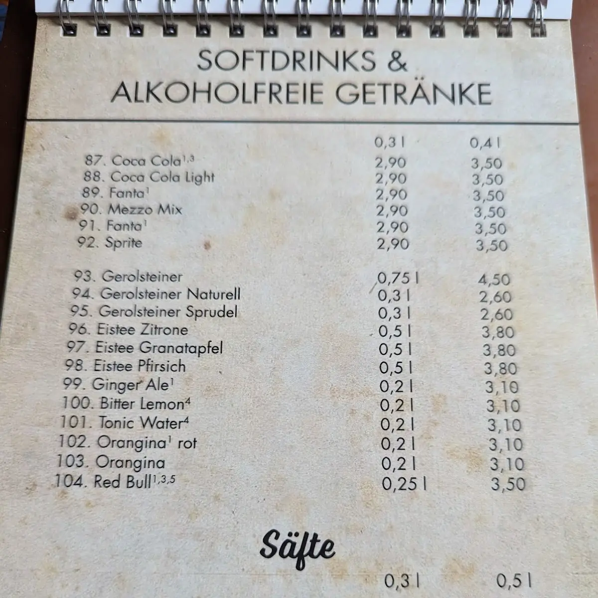 Speisekarte photo 1