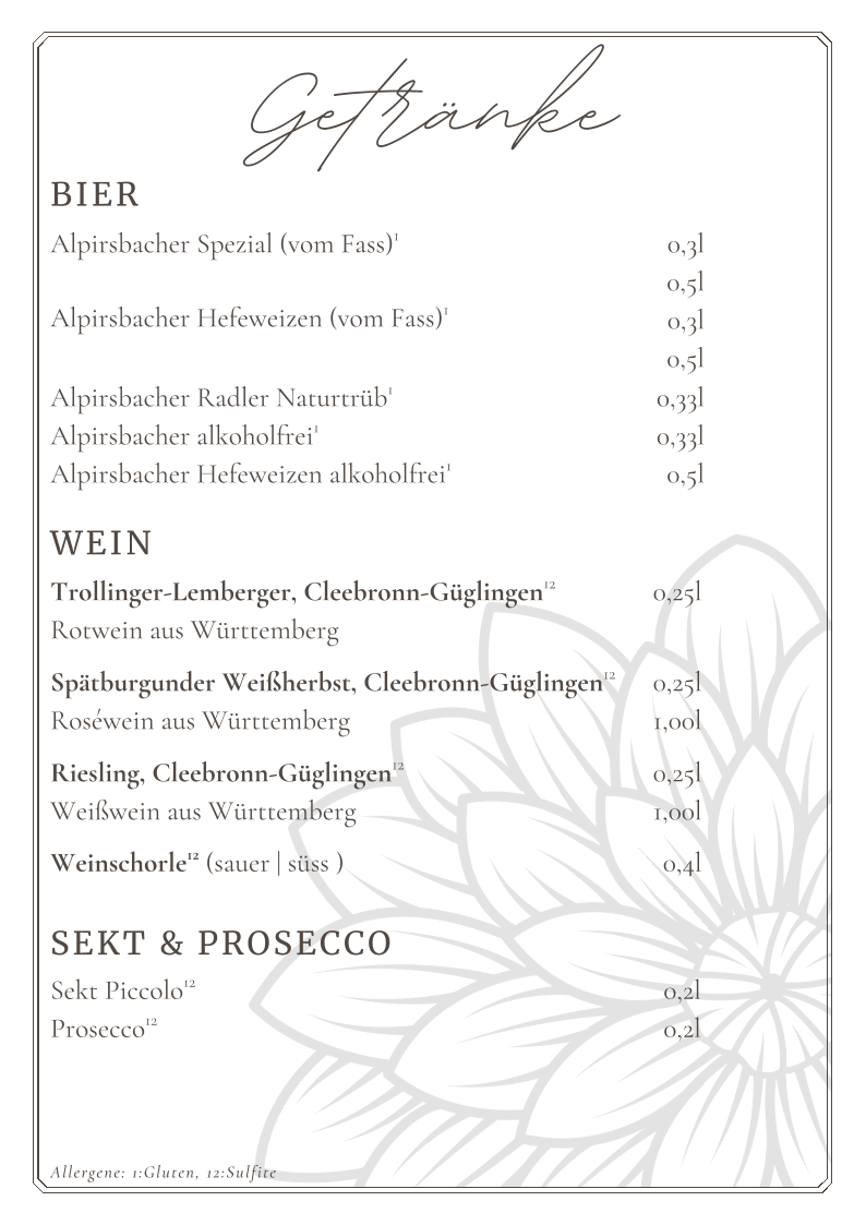 Speisekarte photo 5