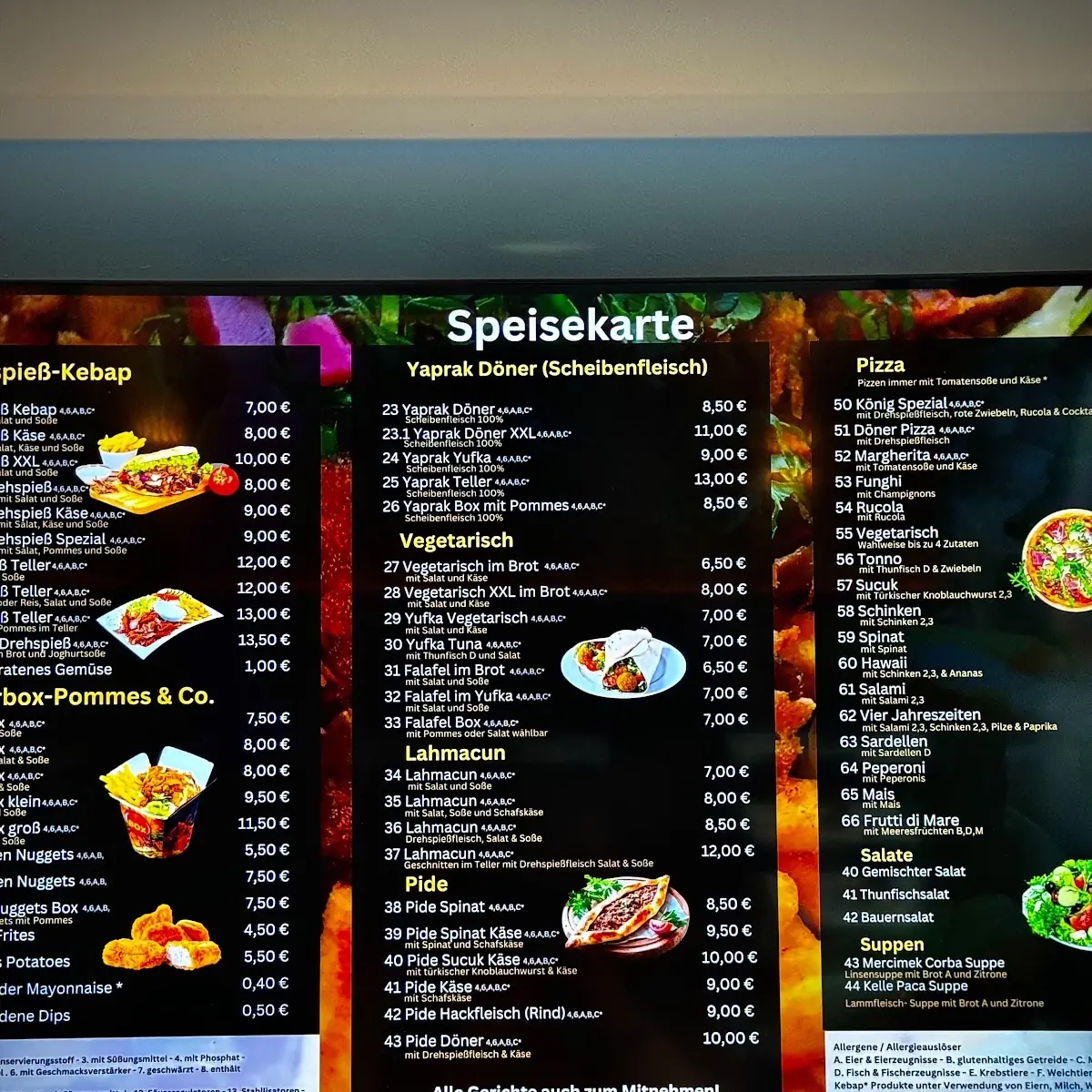 Speisekarte photo 5
