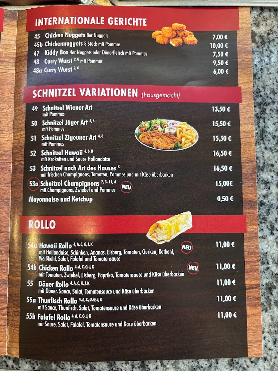 Speisekarte photo 2