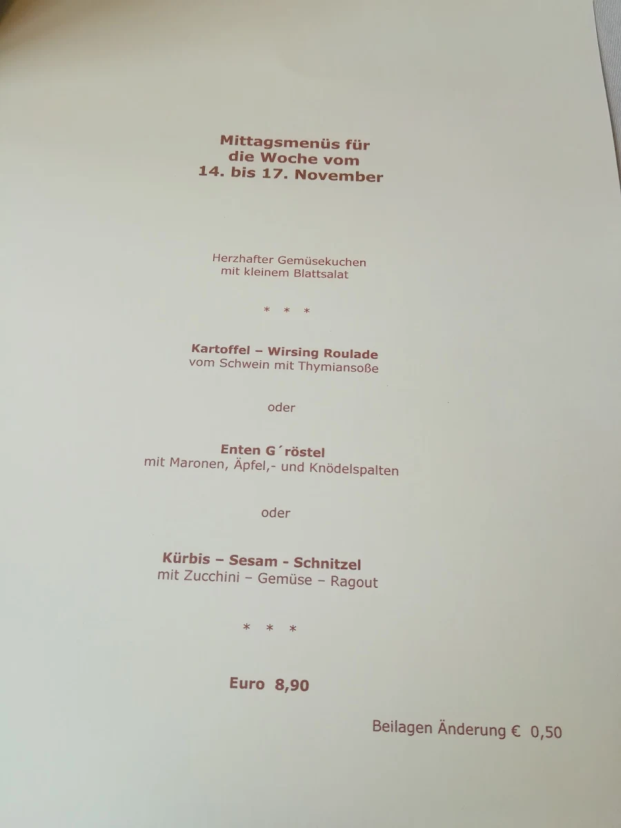 Speisekarte photo 1