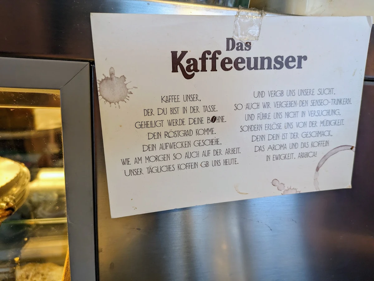 Speisekarte, Cafebar Stille Wasser