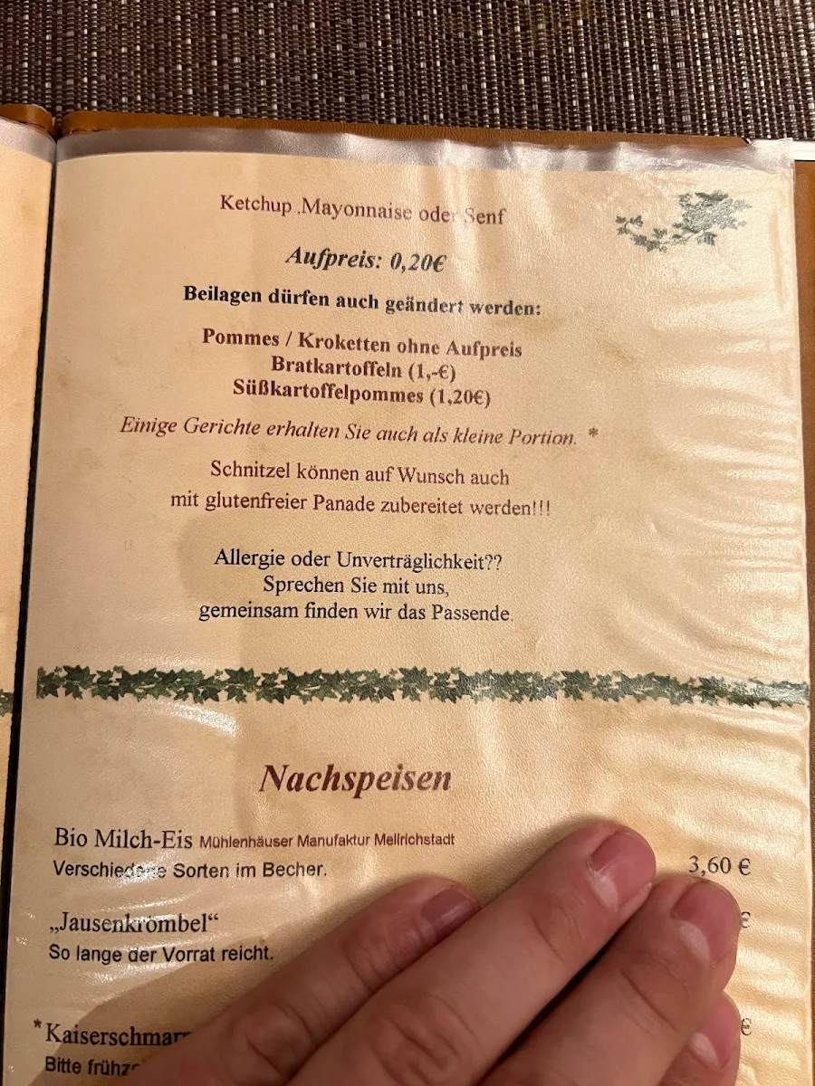 Speisekarte photo 2