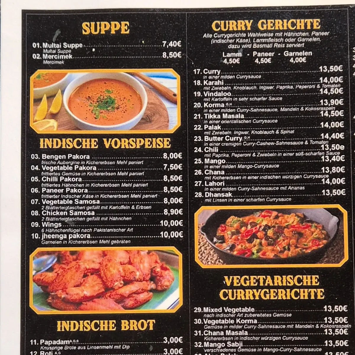 Speisekarte, Chilli Grill Kreuztal