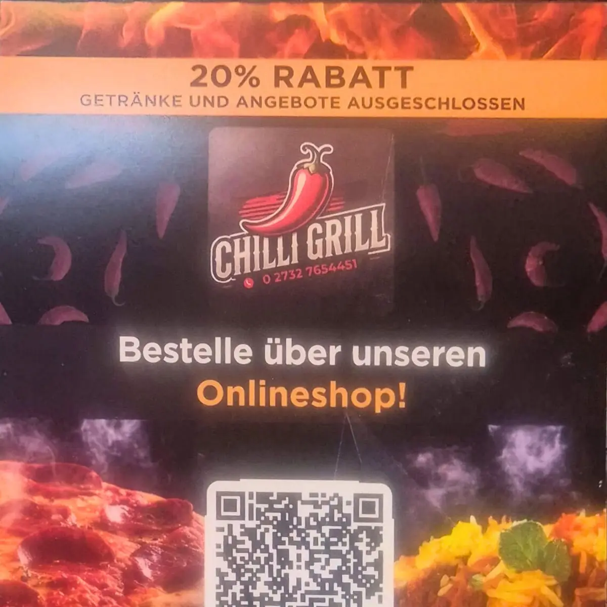 Speisekarte, Chilli Grill Kreuztal