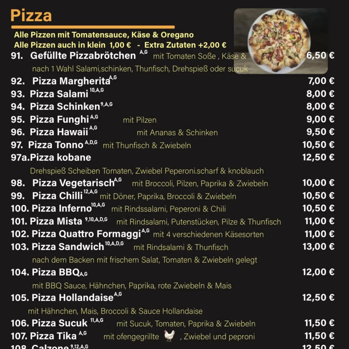 Speisekarte, Chilli Grill Kreuztal
