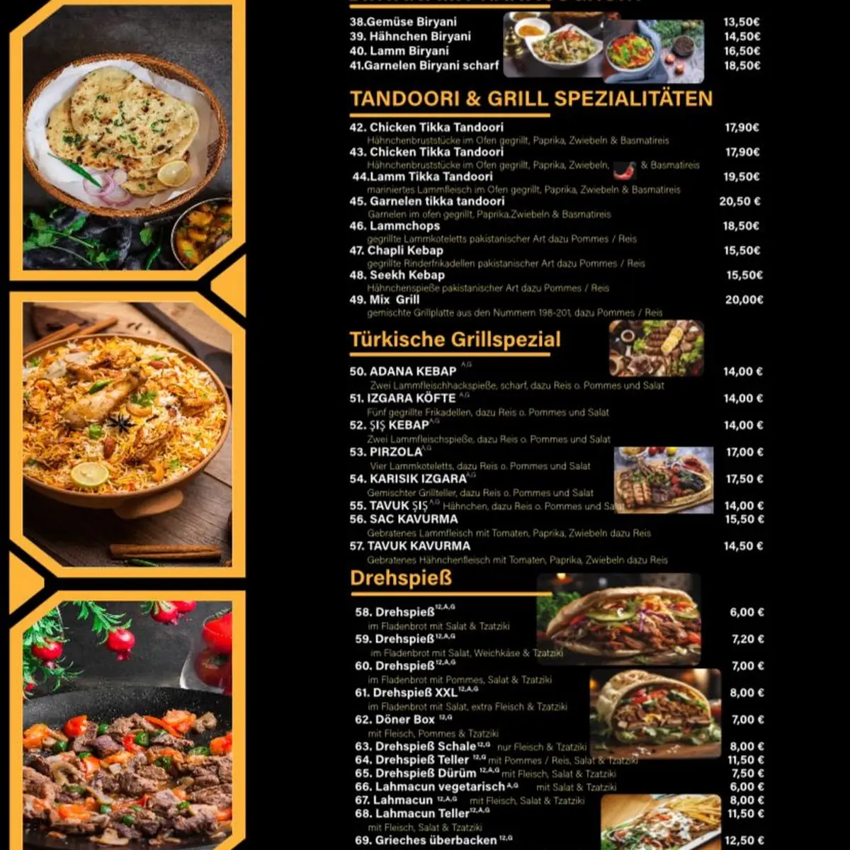 Speisekarte, Chilli Grill Kreuztal