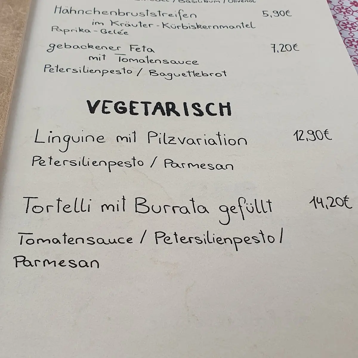 Speisekarte photo 1