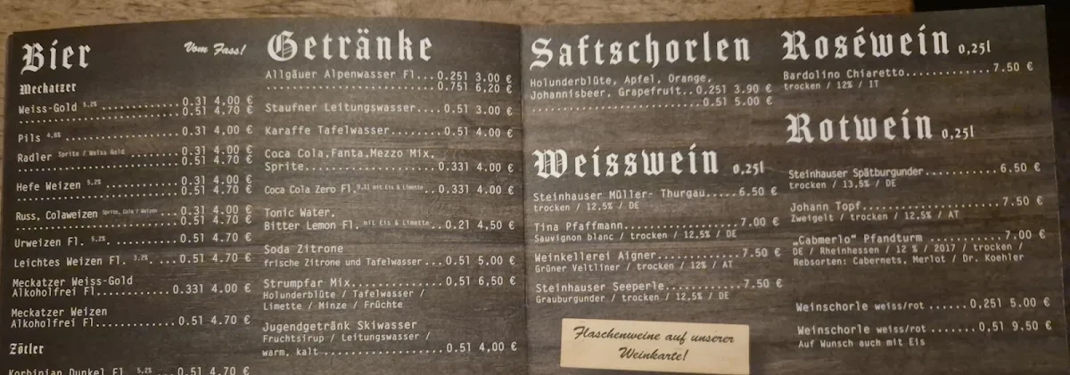 Speisekarte photo 2