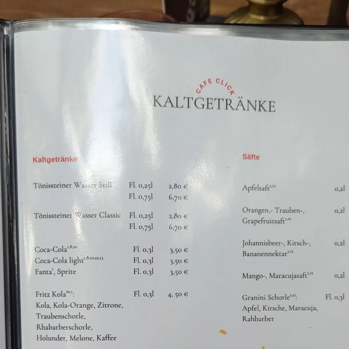 Speisekarte photo 5