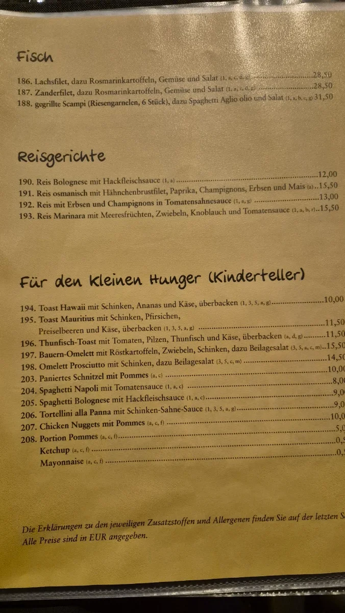 Speisekarte photo 2