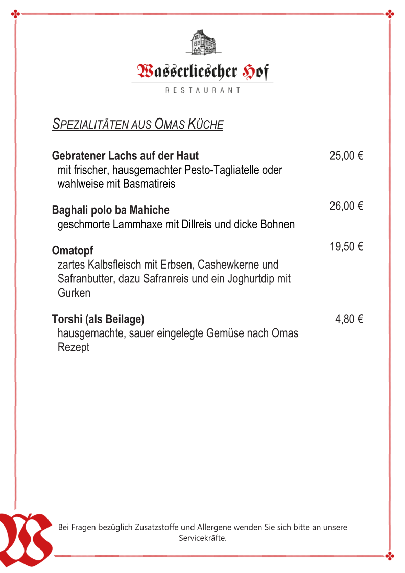 Speisekarte photo 6