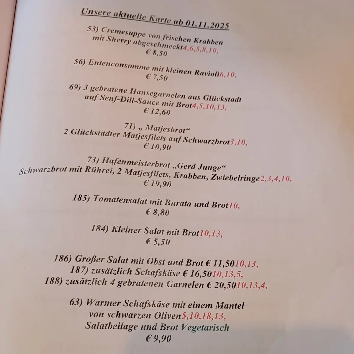 Speisekarte photo 3