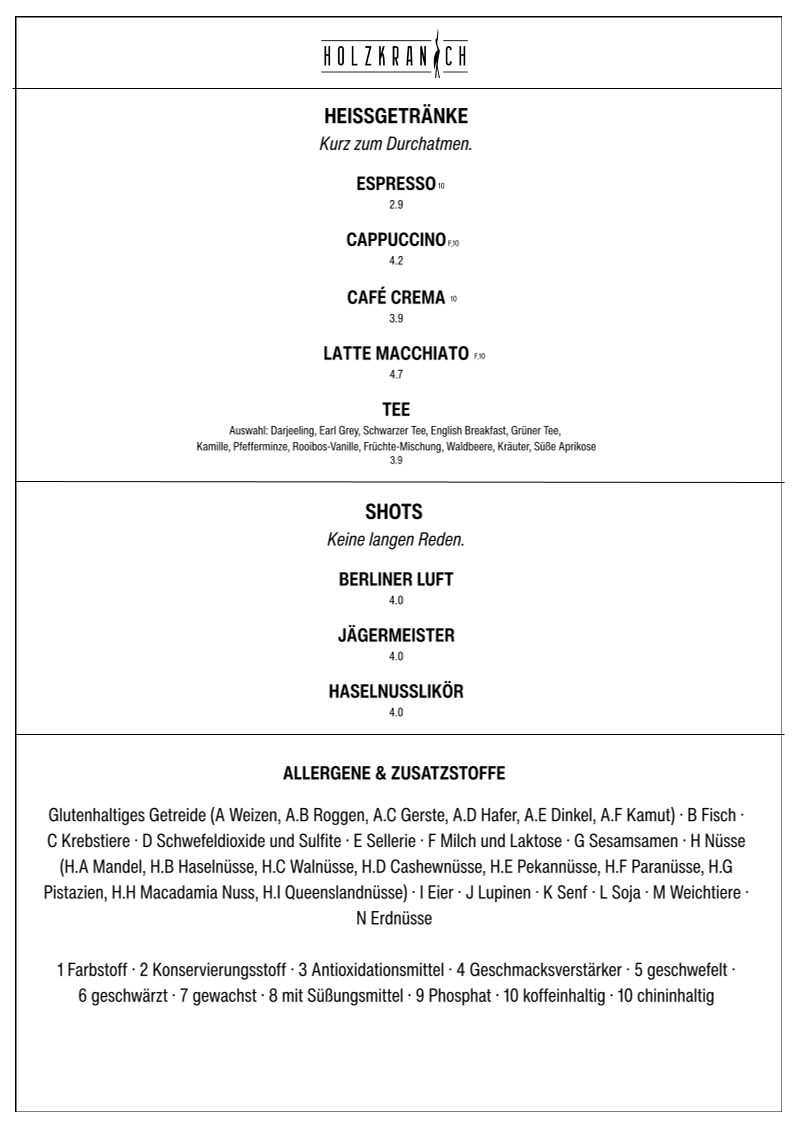 Speisekarte photo 1