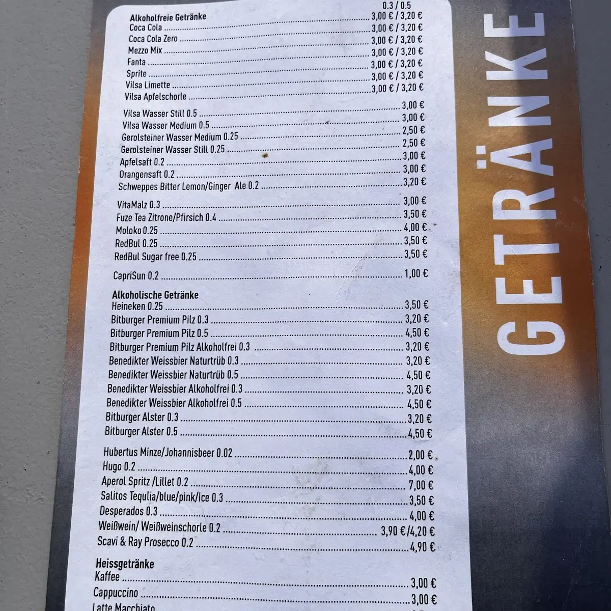 Speisekarte photo 2