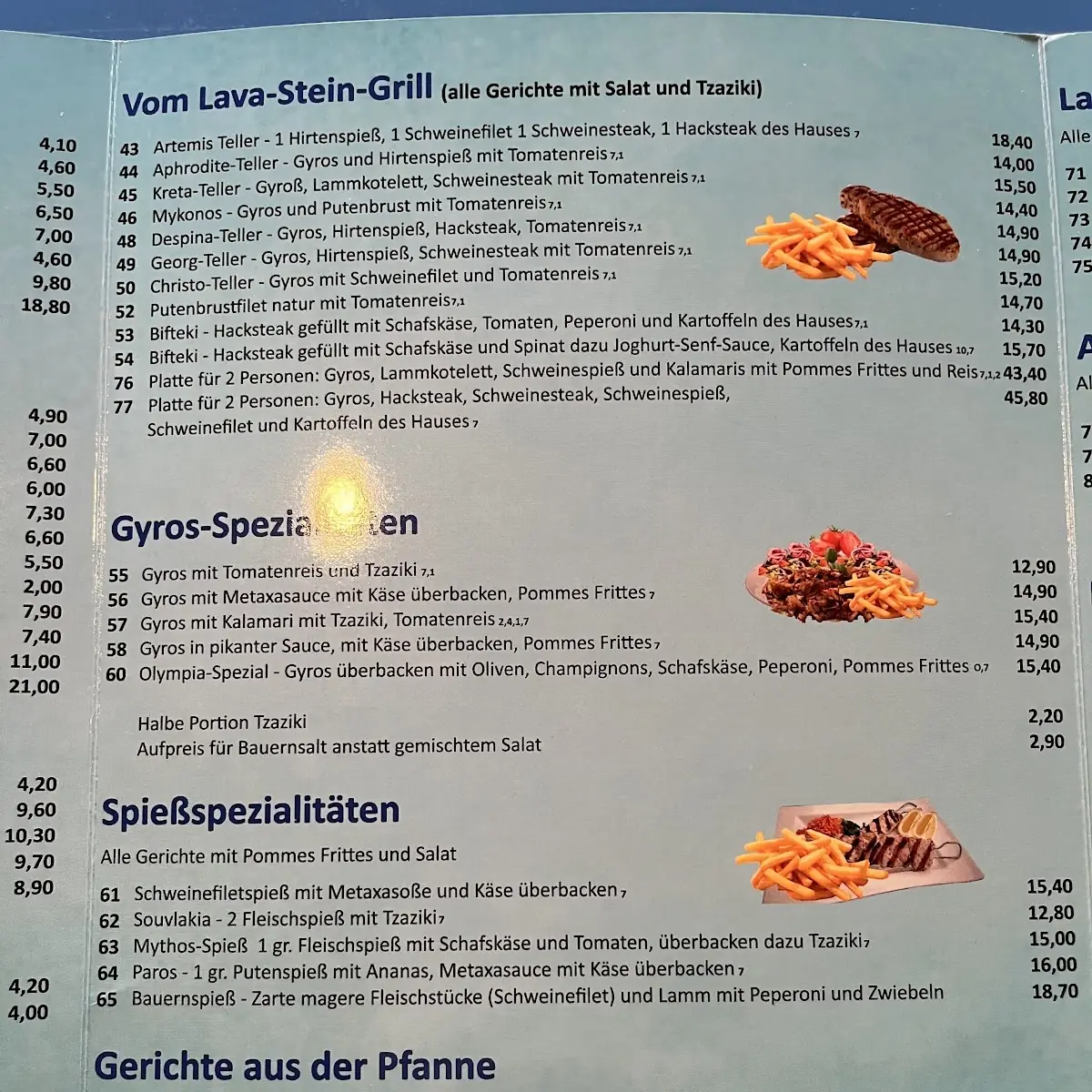 Speisekarte photo 2