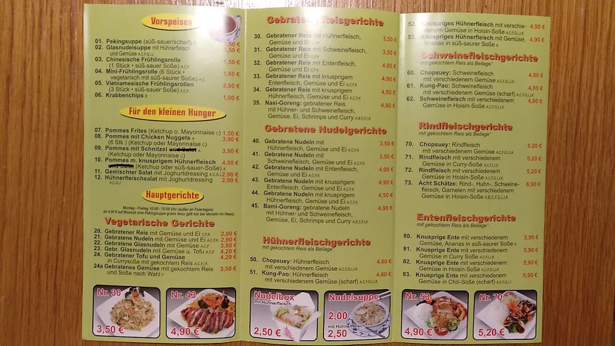 Speisekarte photo 2