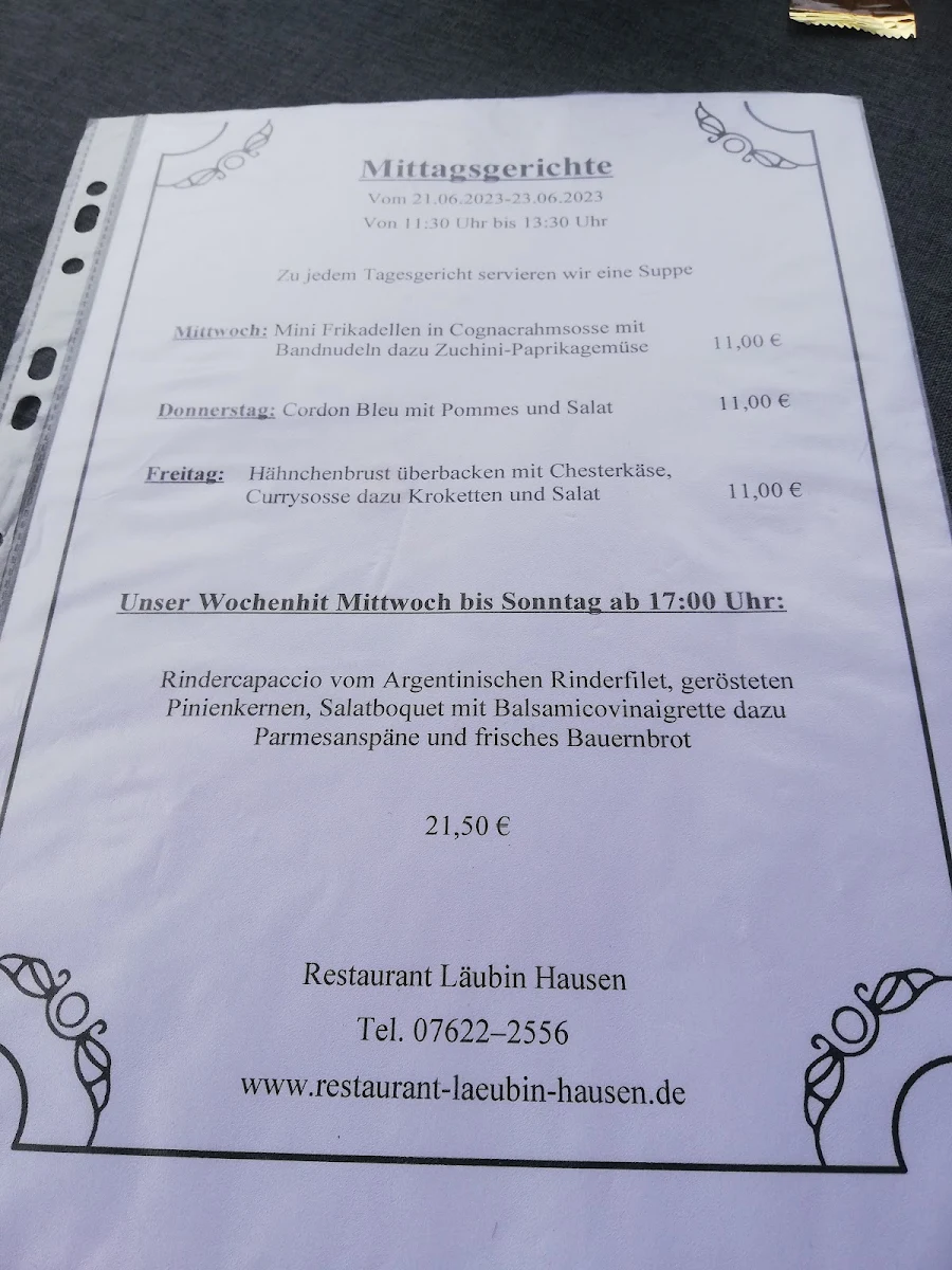 Speisekarte photo 1