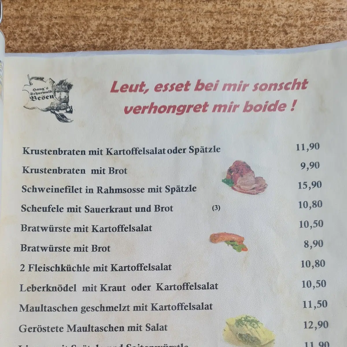 Speisekarte photo 1