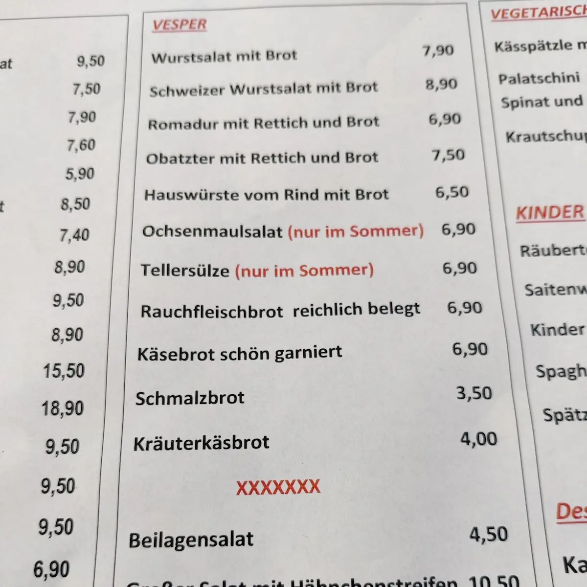 Speisekarte photo 6