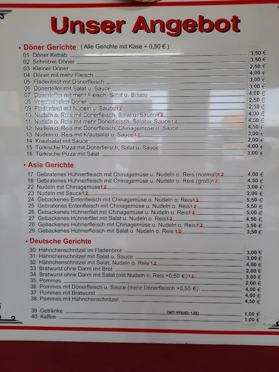 Speisekarte photo 2