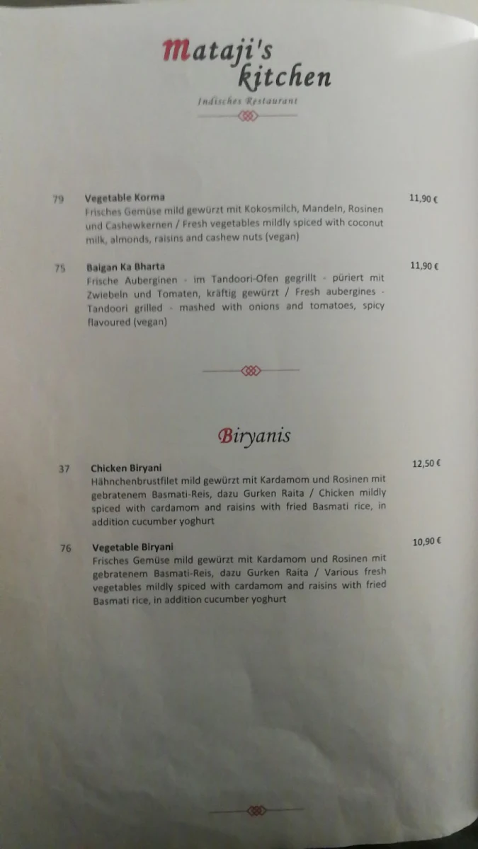 Speisekarte photo 6