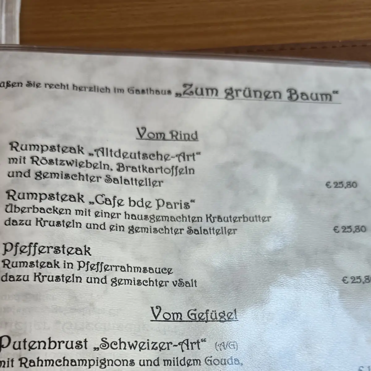 Speisekarte photo 2