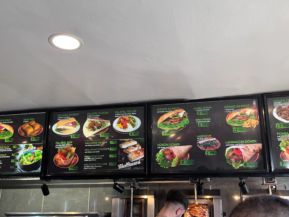 Speisekarte, Döner Time