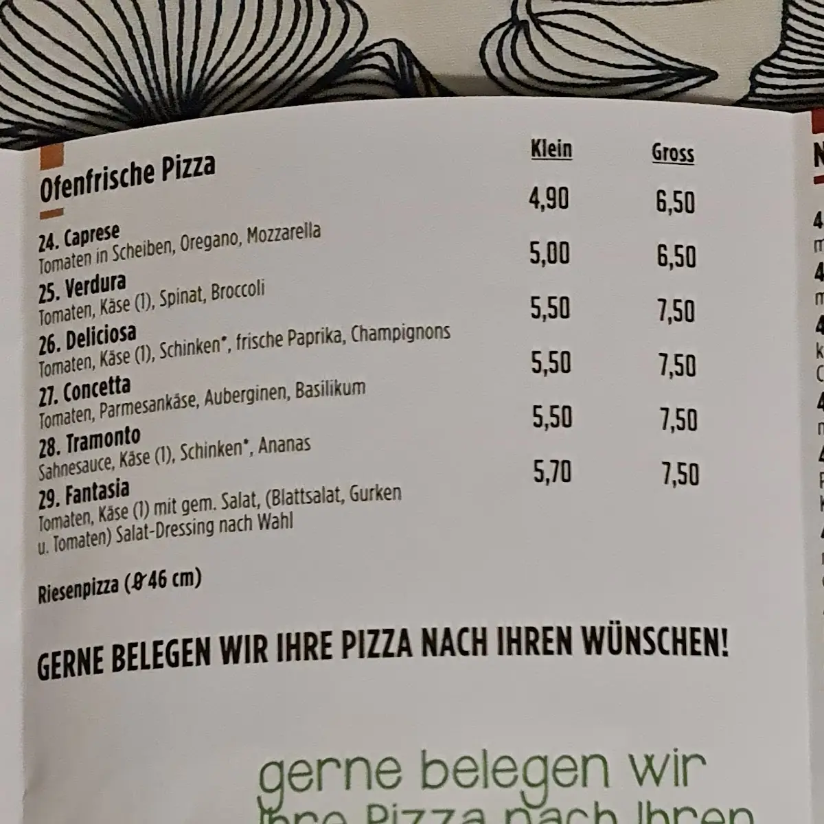 Speisekarte photo 2