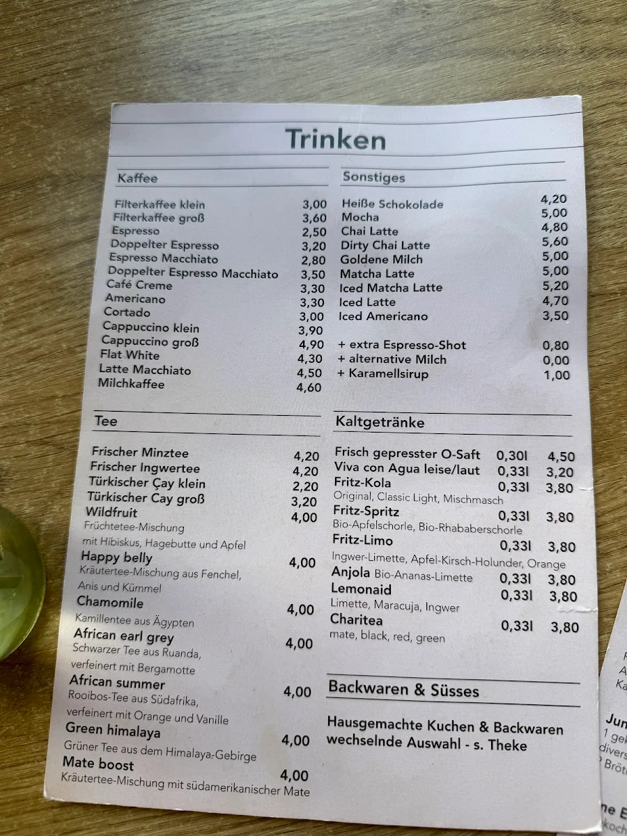 Speisekarte photo 2