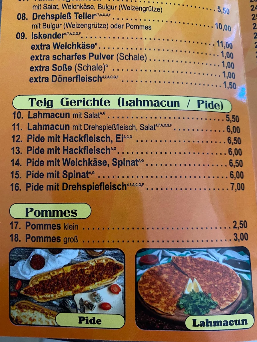 Speisekarte photo 4
