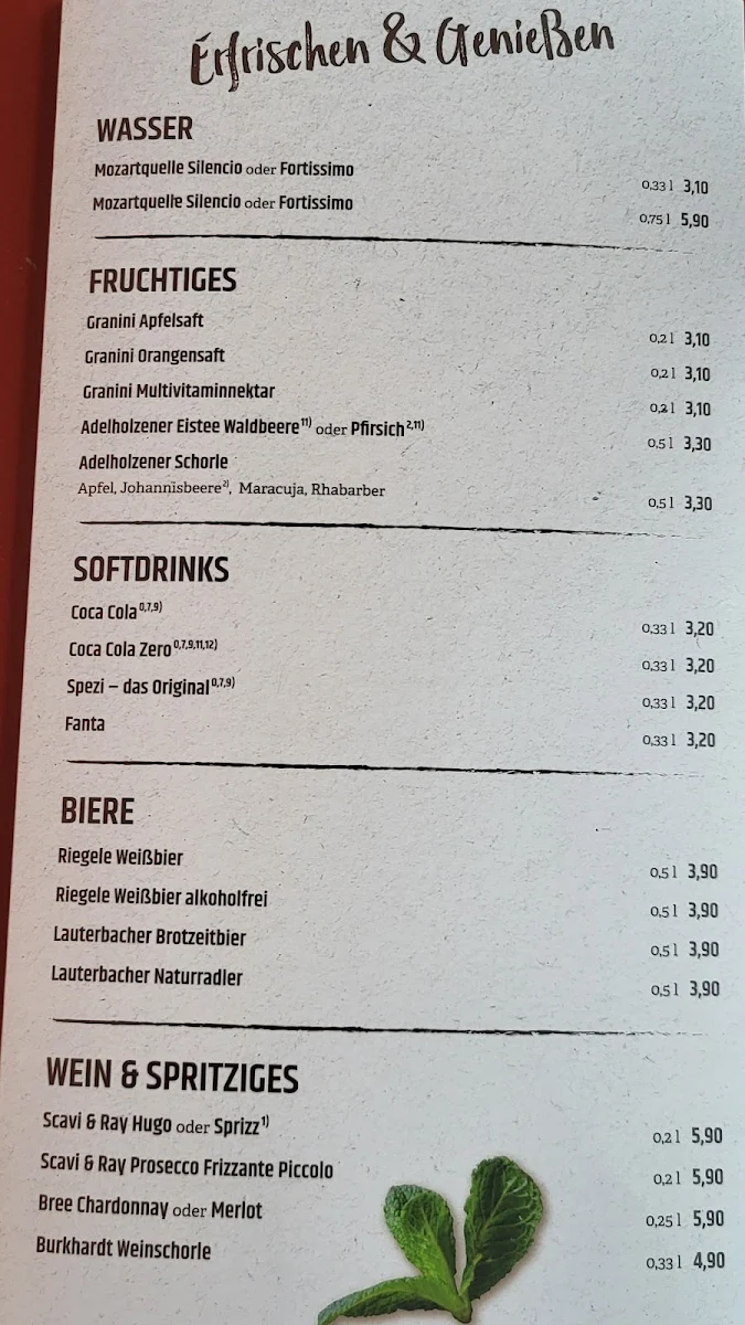 Speisekarte photo 2