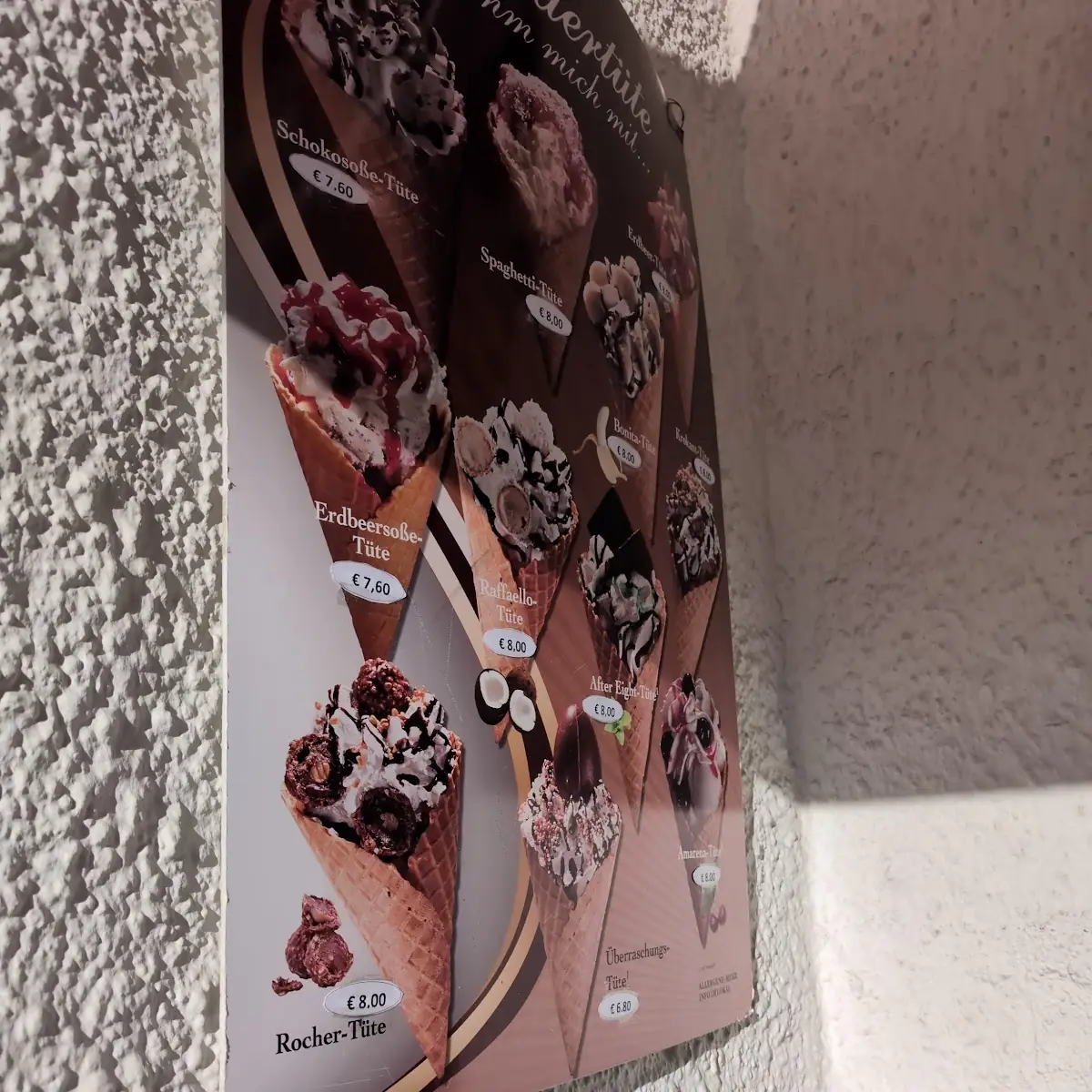 Speisekarte, Il Buon Gelato