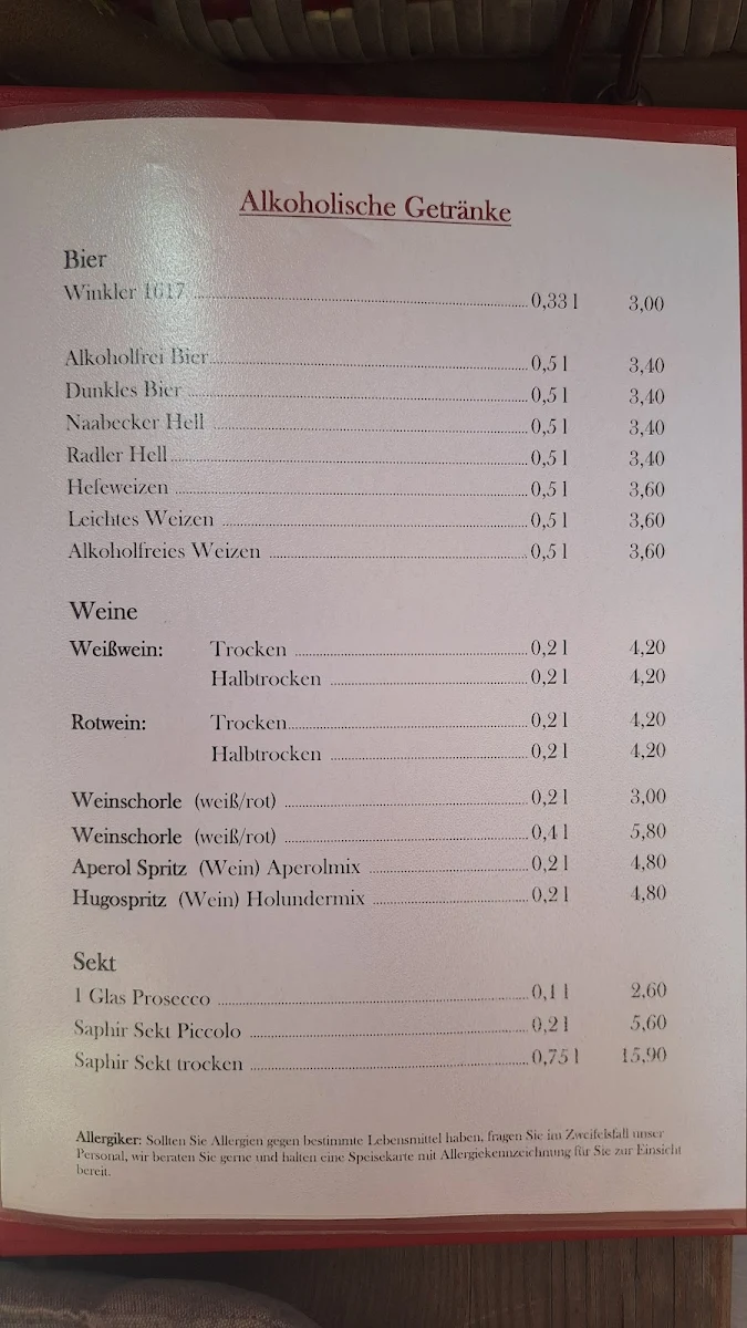 Speisekarte photo 1