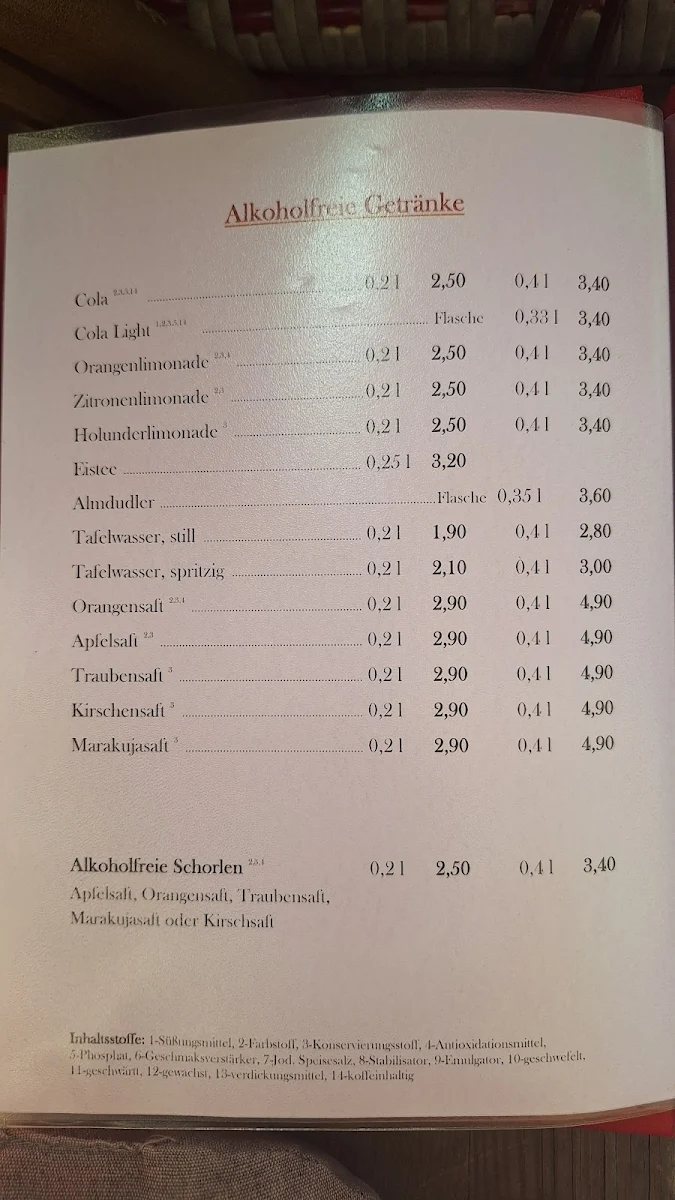 Speisekarte photo 2