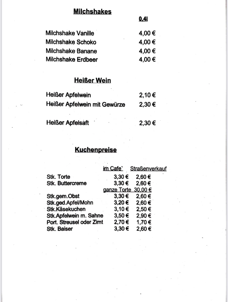 Speisekarte photo 2