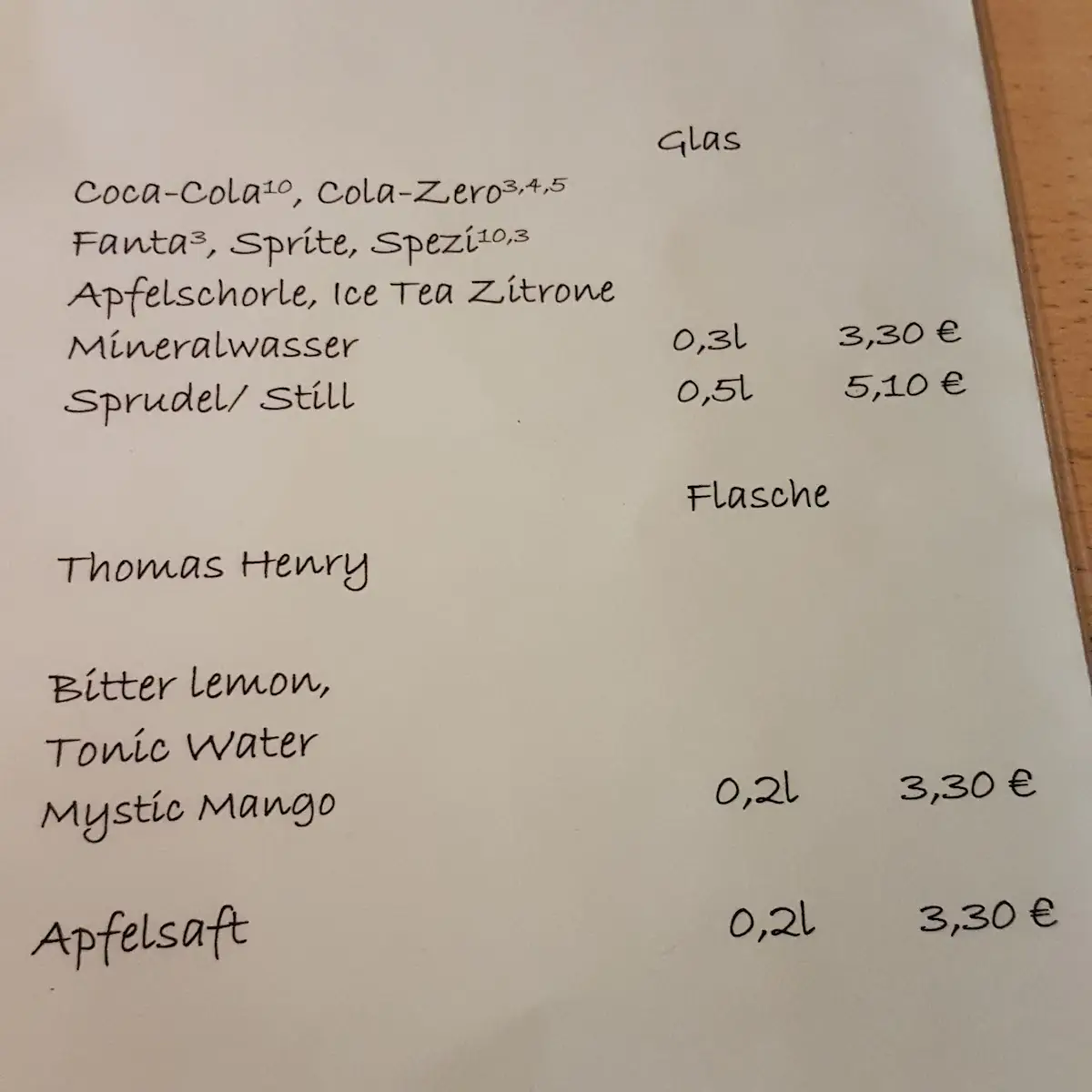 Speisekarte photo 5
