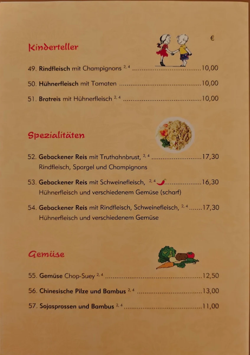 Speisekarte photo 2