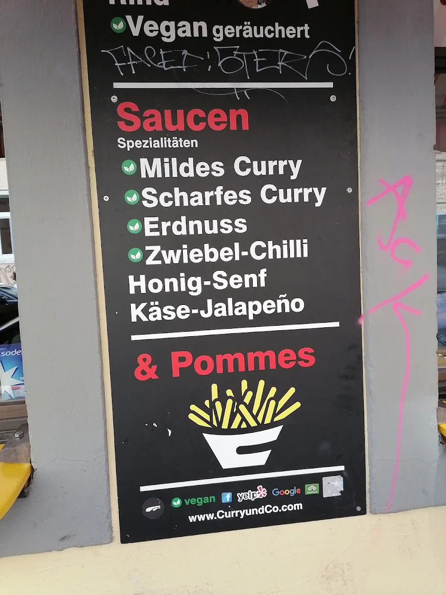 Speisekarte, Curry & Co.
