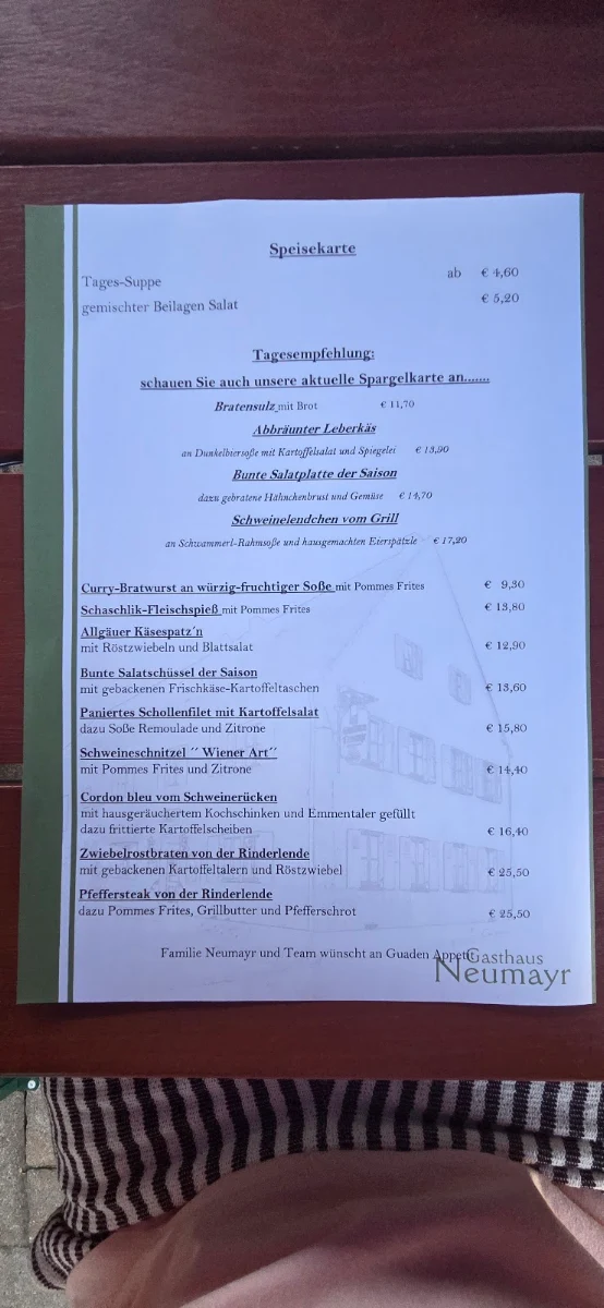 Speisekarte photo 1