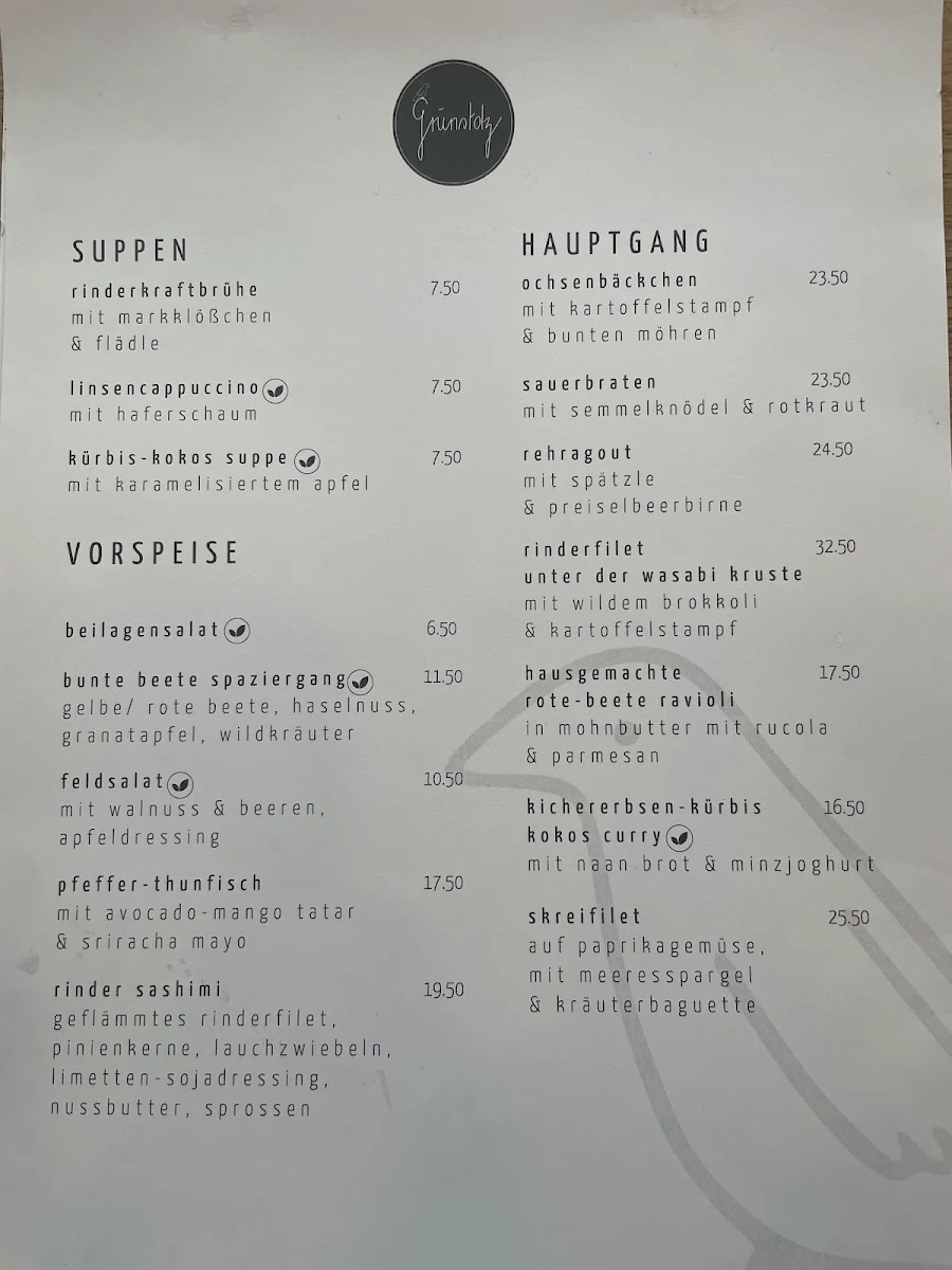 Speisekarte photo 1