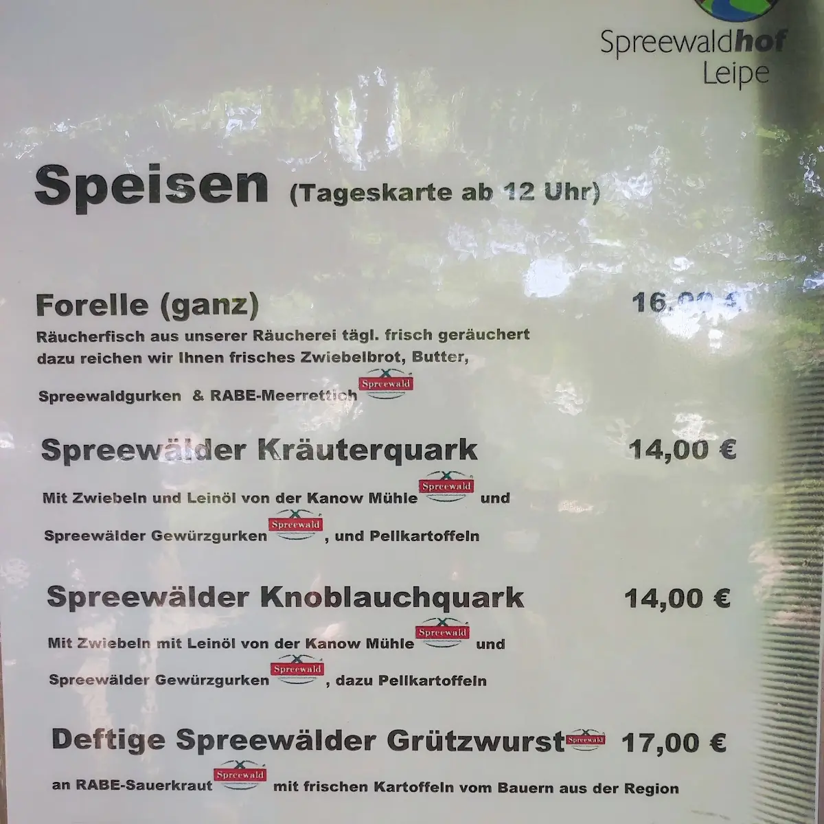 Speisekarte photo 2