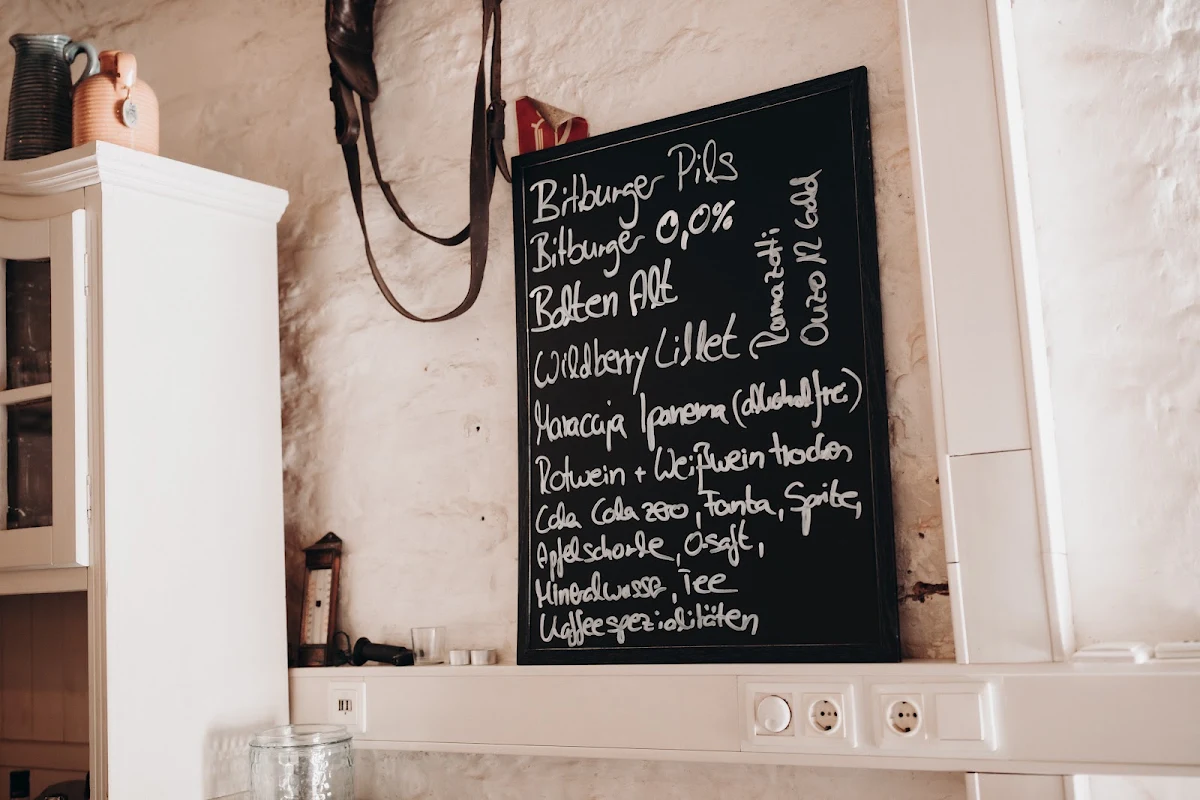 Speisekarte, Café Floral