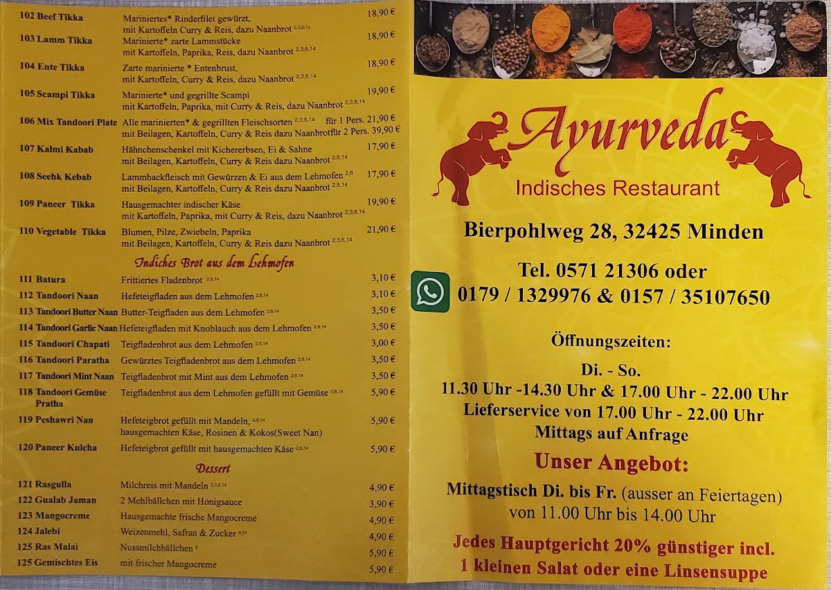 Speisekarte photo 2