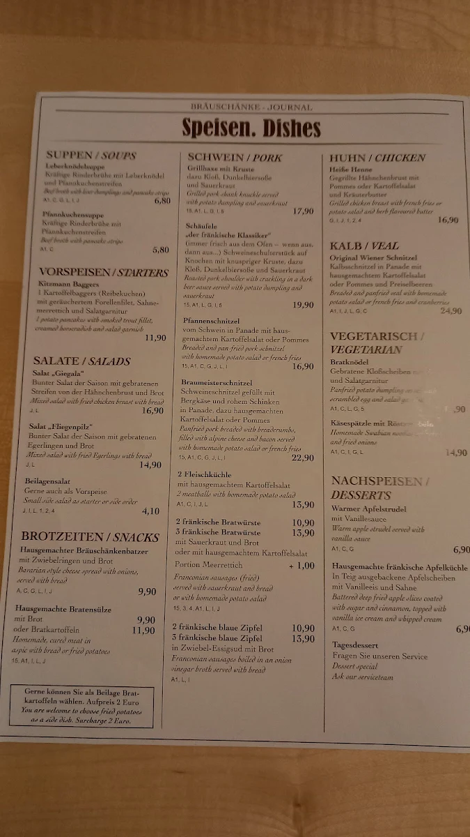 Speisekarte photo 1