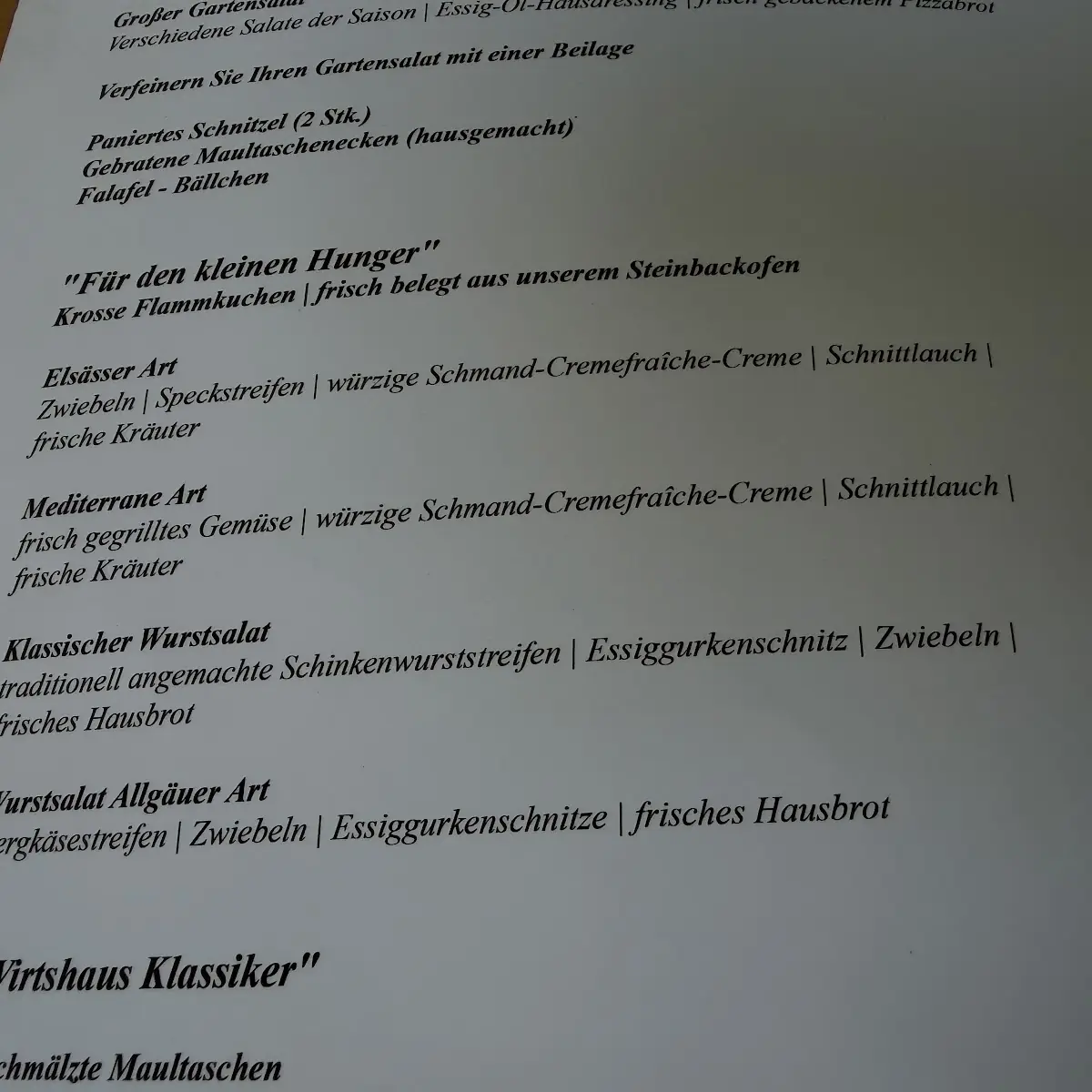 Speisekarte photo 3