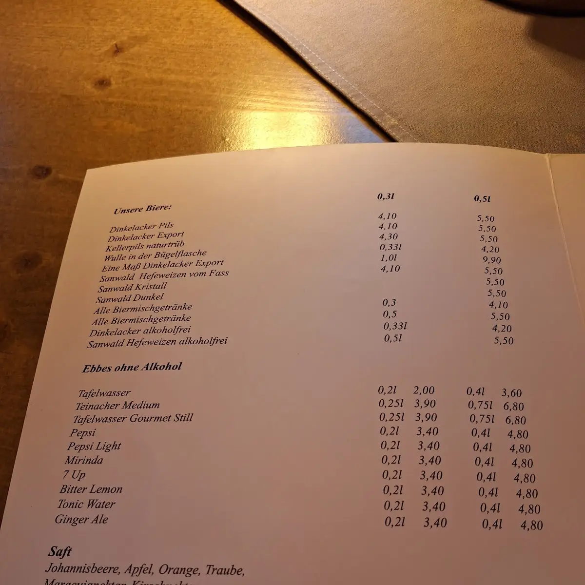 Speisekarte photo 4